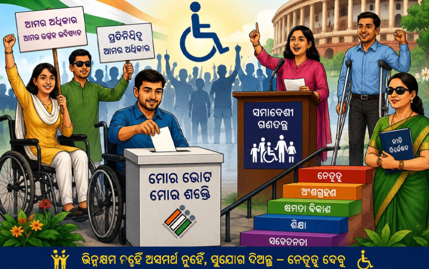 ଭିନ୍ନକ୍ଷମଙ୍କ ରାଜନୈତିକ ଅନ୍ତର୍ଭୁକ୍ତି ତଥାପି ସାତସପନ !