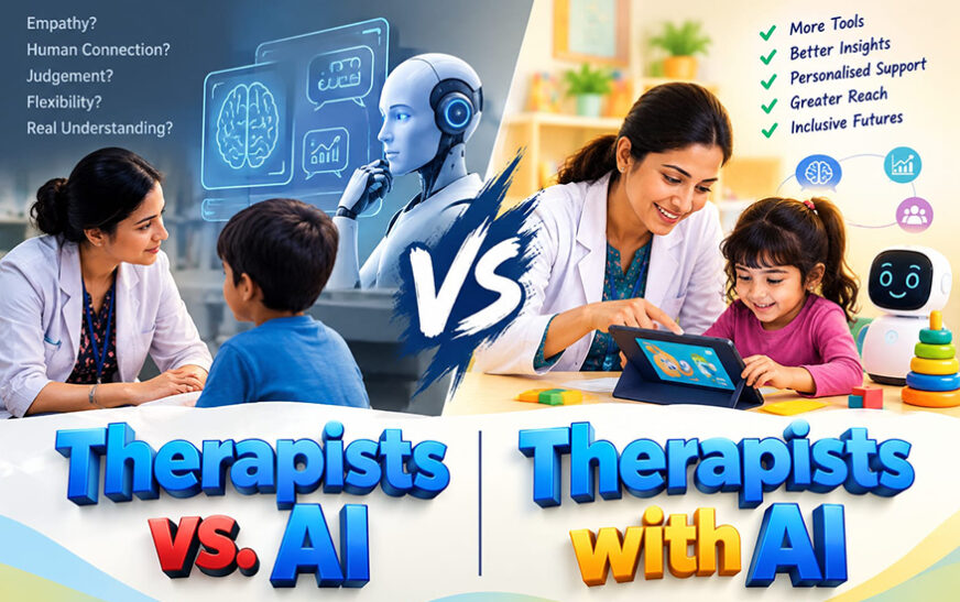 Therapists vs. AI and Therapists with AI